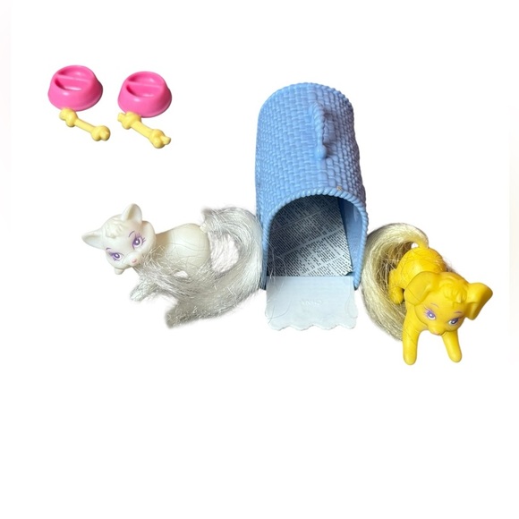 Vintage 1995 Barbie So Much To Do Pretty Pet Parlor Cat Dog Accessories Play Set - Picture 8 of 13